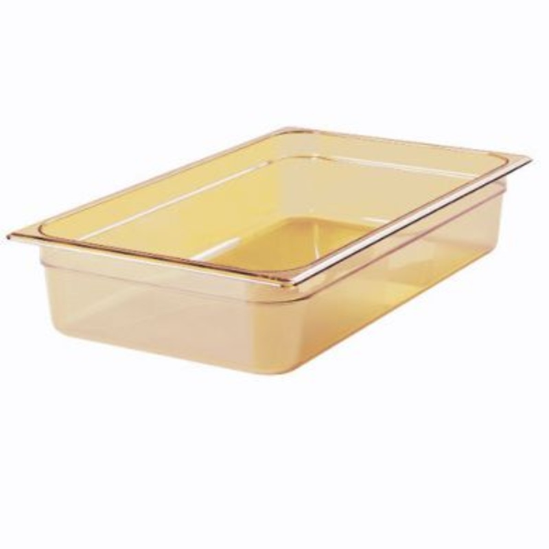 Rubbermaid Full Size 4" Deep Amber Hot Food Pan FG231P00AMBER*