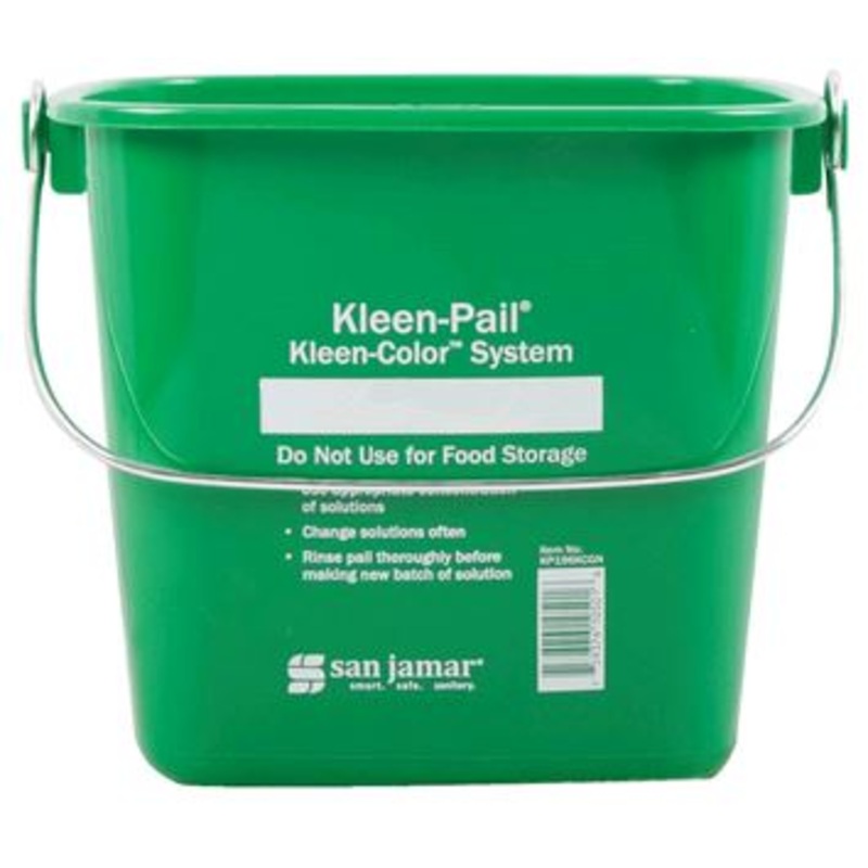 Winco 6 Qt. Green Cleaning Bucket PPL-6G