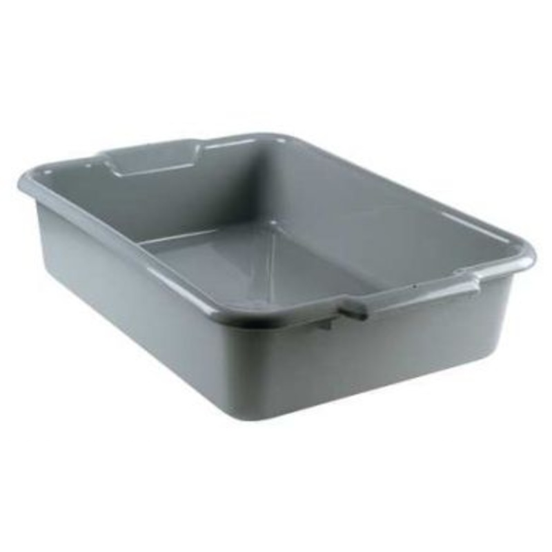20 x 15 x 7 Heavy Duty Gray Single Compartment Dish Box