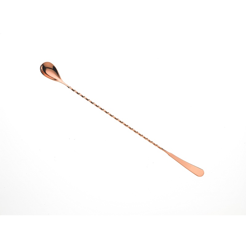 Barfly M37010CP 13 3/16" Copper Plated Japanese Style Bar Spoon