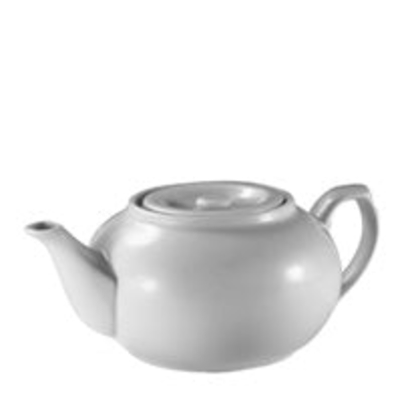 Browne 6 oz Teapot - Porcelain, White 563933  1/1EA