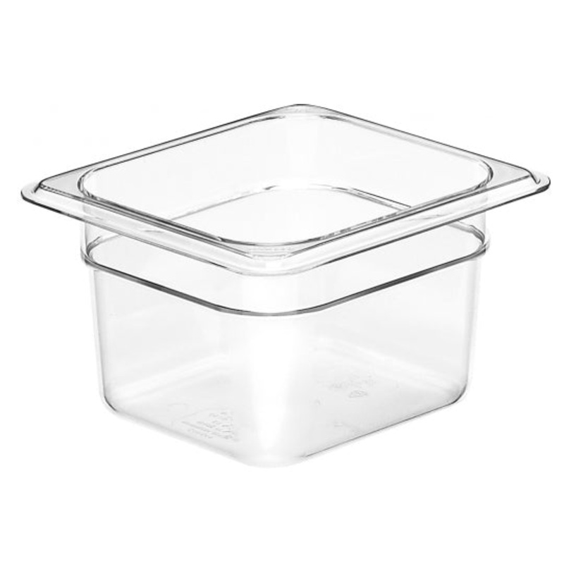 Cambro, Insert/Food Pan, Clear, 1/6 Size 4" Deep, 64CW135