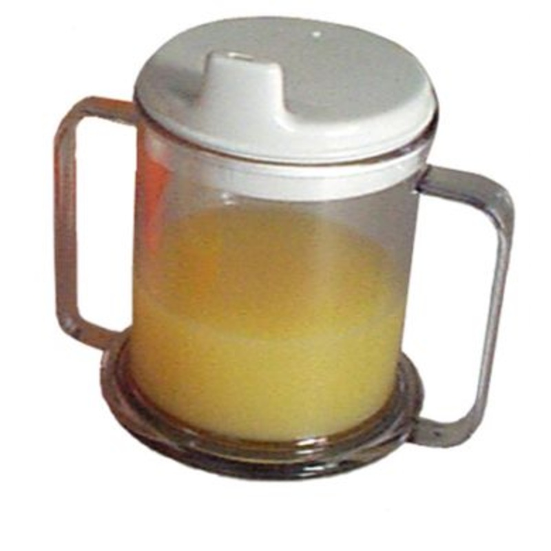 Double Handled Mug w/ Lid