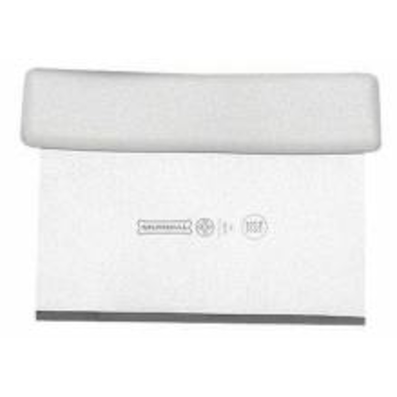 Dough Cutter 6'' x 3'' White Handle