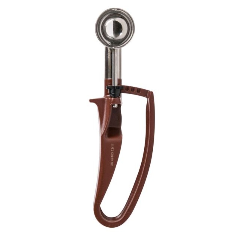 Vollrath 0.47oz #70 Brown Squeeze Handle Disher 47403