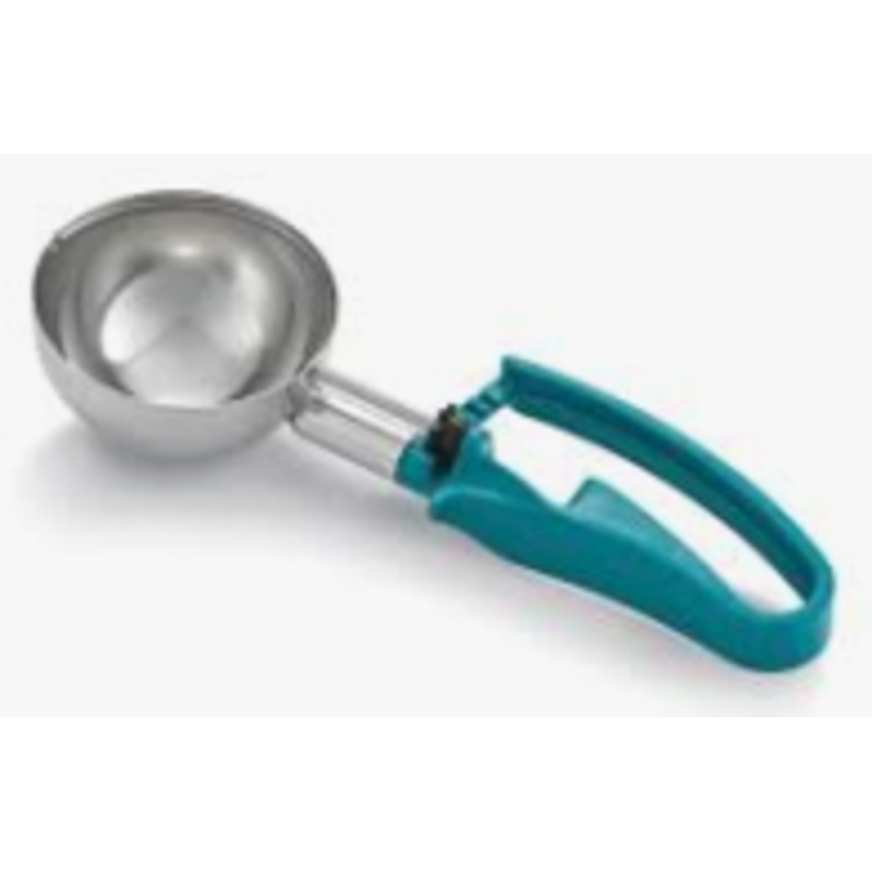 Vollrath 6oz #5 Teal Squeeze Handle Disher 47389