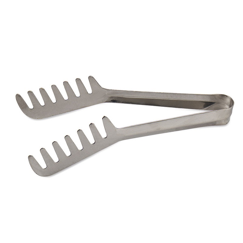 8" Stainless Steel Spaghetti Tongs