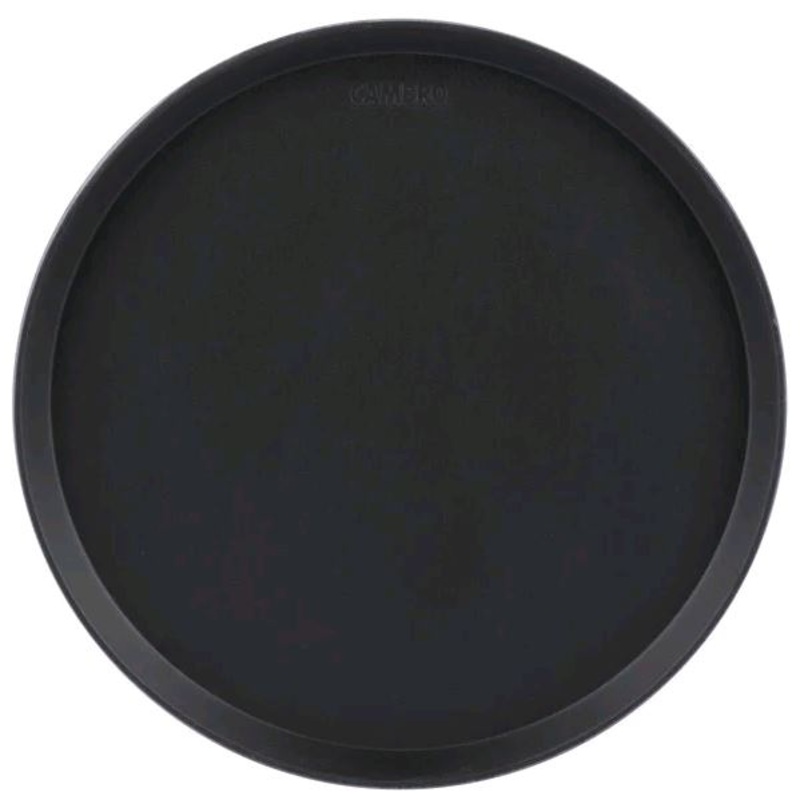 16" Black Round Polythread Tray