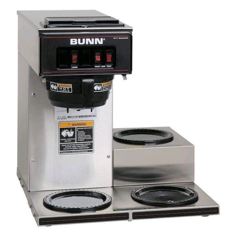 Coffee Brewer With Three Warmers, Pour Over