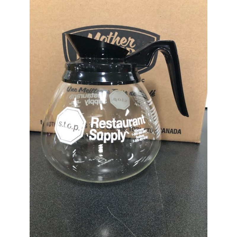 s.t.o.p. Logo Coffee Decanters