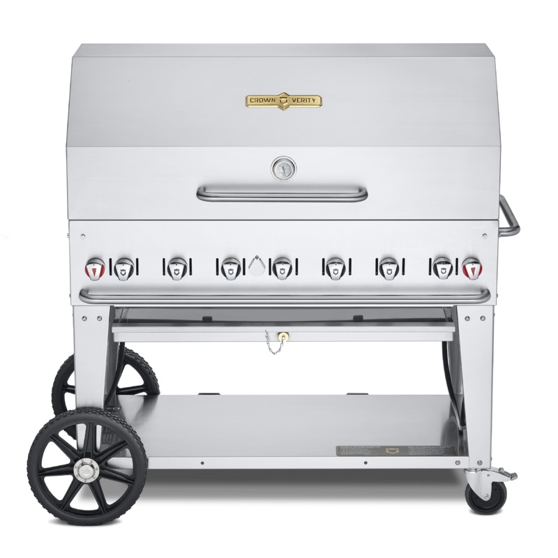 Crown Verity 48" Mobile Grill + RollDome Package