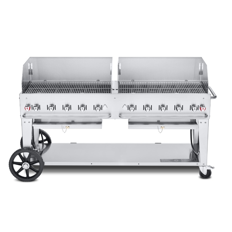 Crown Verity 72" Mobile Grill + WindGuards