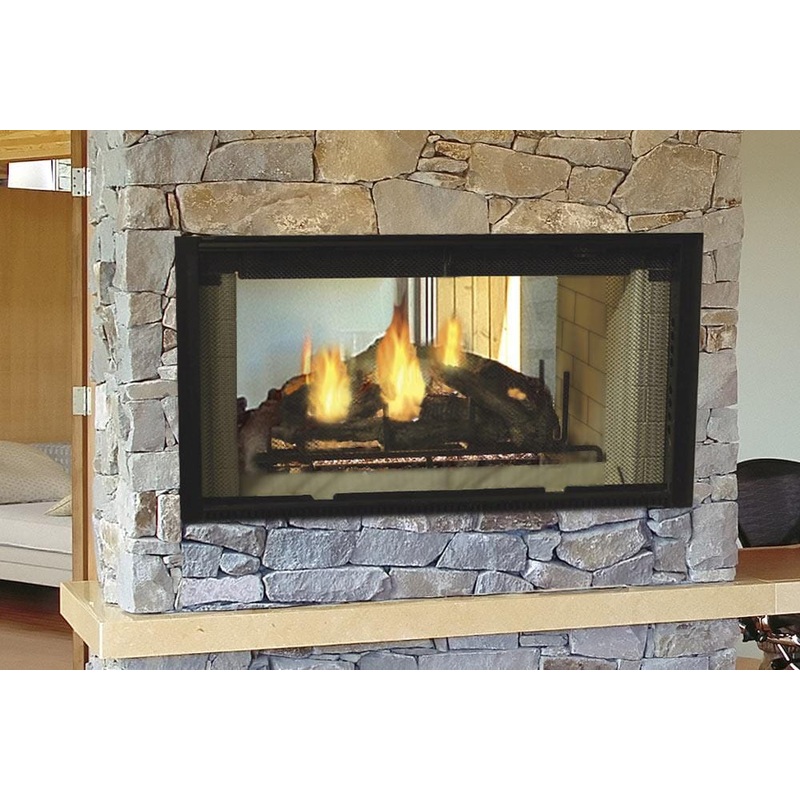 Majestic 42" See-Thru Radiant Wood Burning Fireplace