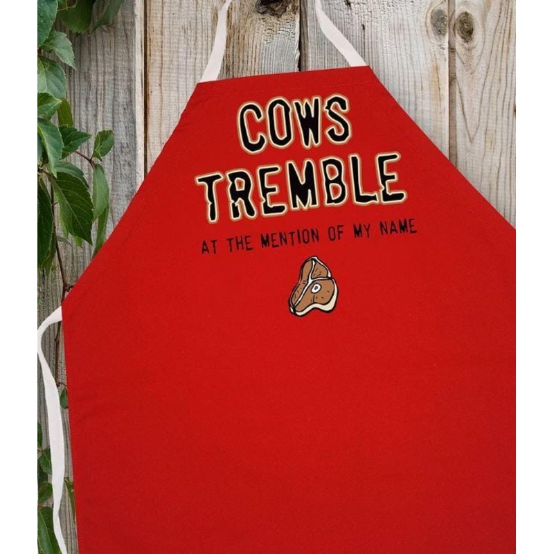 L.A. Imprints Attitude Apron - Cows Tremble