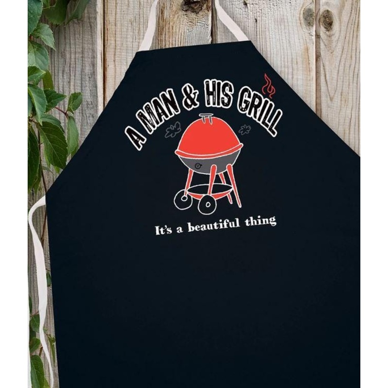 LA Imprints Attitude Apron - A Man and his Grill