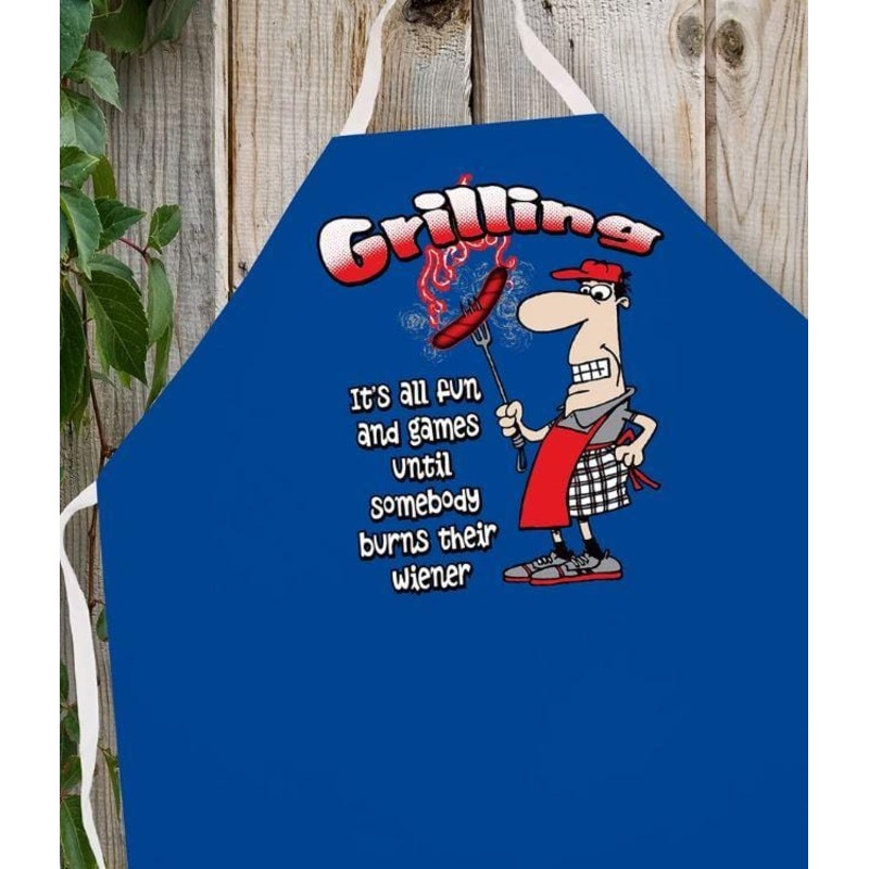 LA Imprints Attitude Apron - Grilling Weiner
