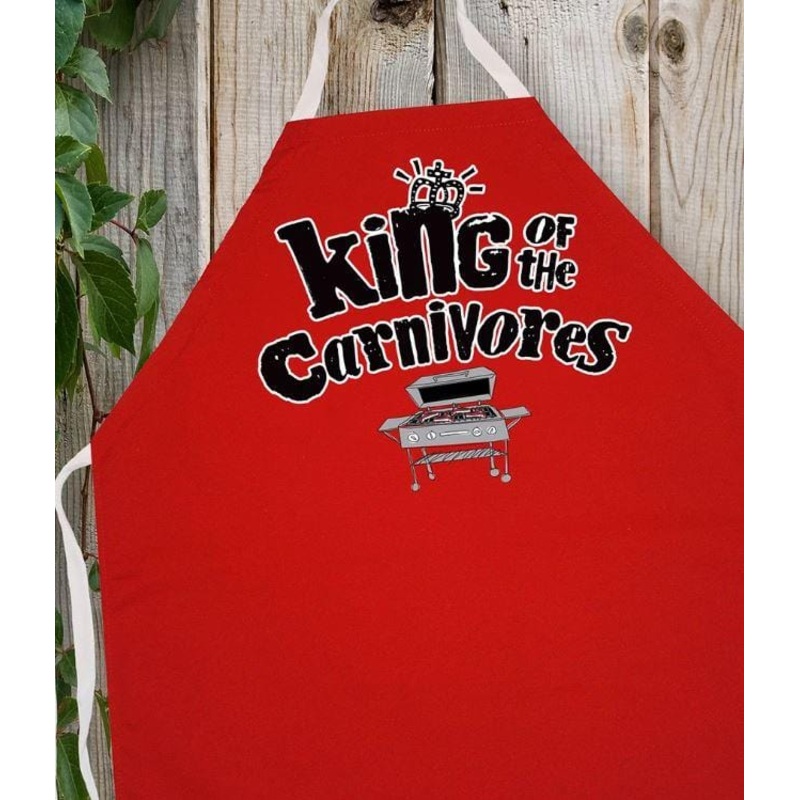 LA Imprints Attitude Apron - King of Carnivores