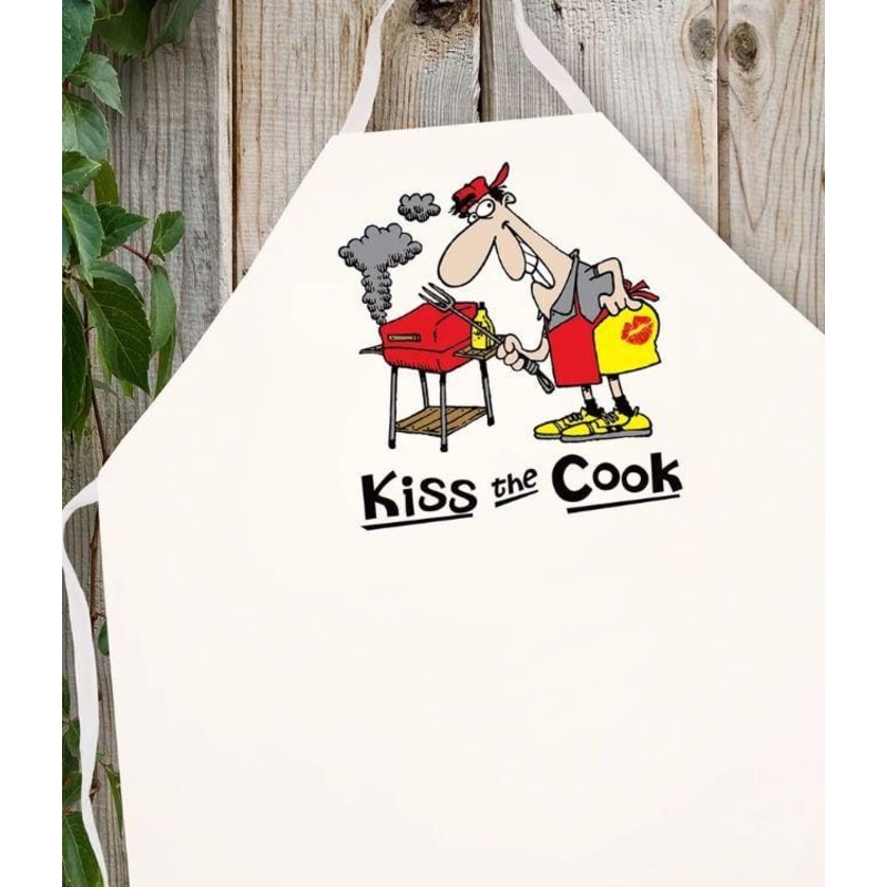 LA Imprints Attitude Apron - Kiss the Cook