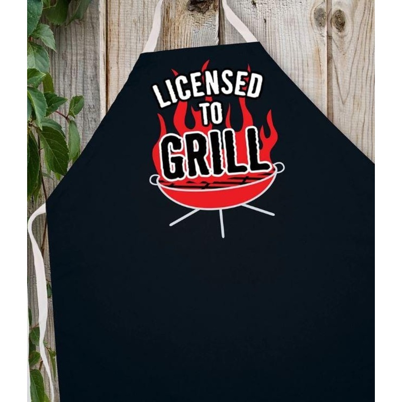 LA Imprints Attitude Apron - Licensed to Grill