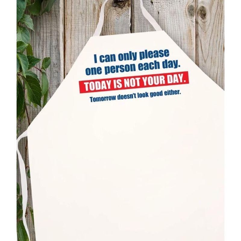 LA Imprints Attitude Apron - Today is not your day