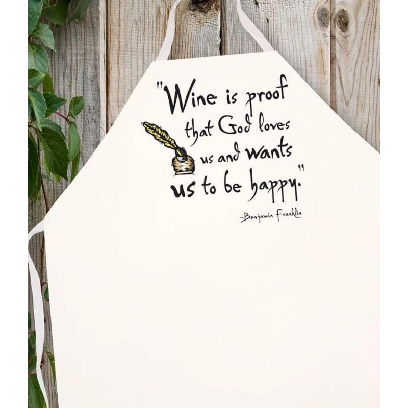 LA Imprints Attitude Apron - Wine is Proof