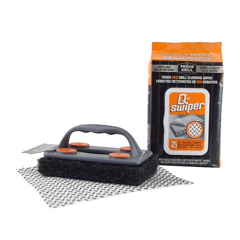 Q-Swiper Grill Cleaner Kit (1 Brush + 25 Wipes) - 1251C