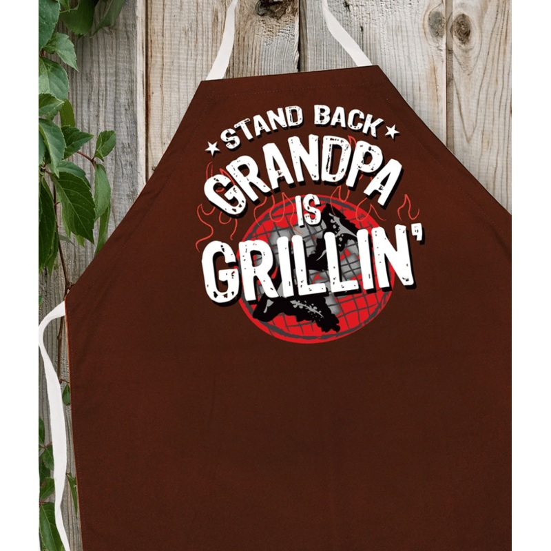 LA Imprints Attitude Apron - Grandpa is Grilling