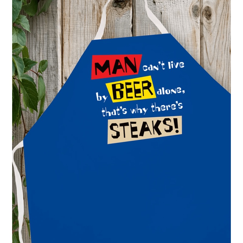 LA Imprints Attitude Apron - Live by Beer Alone