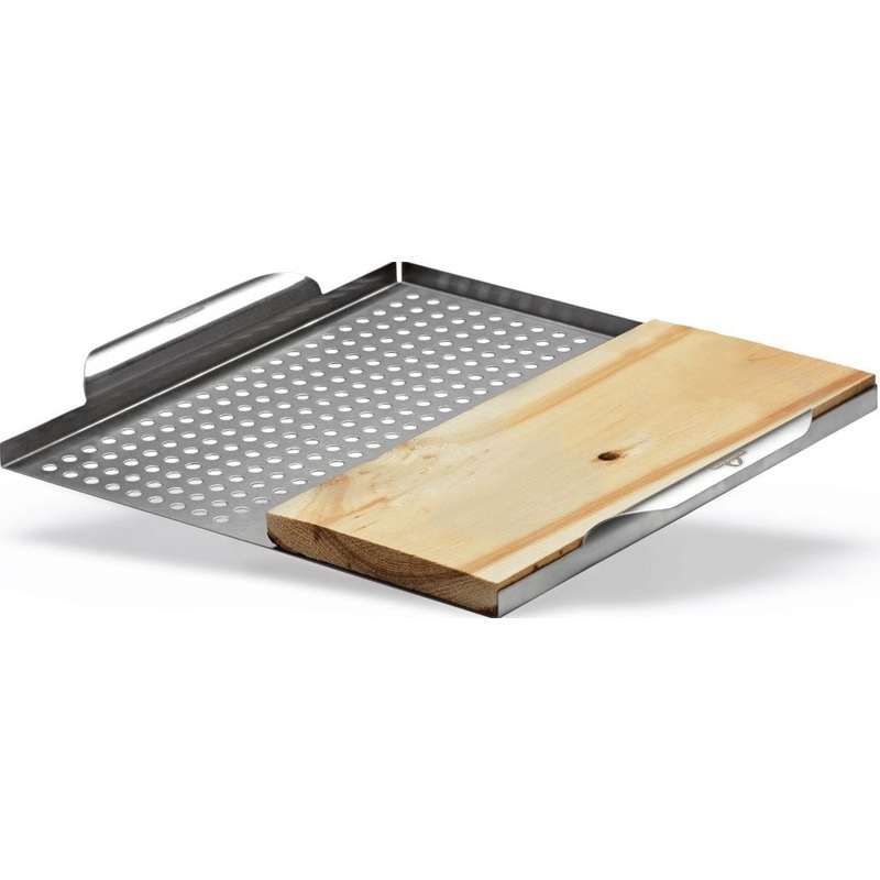 Napoleon Stainless Steel Multi-Functional Topper w/ Cedar Plank - 70026