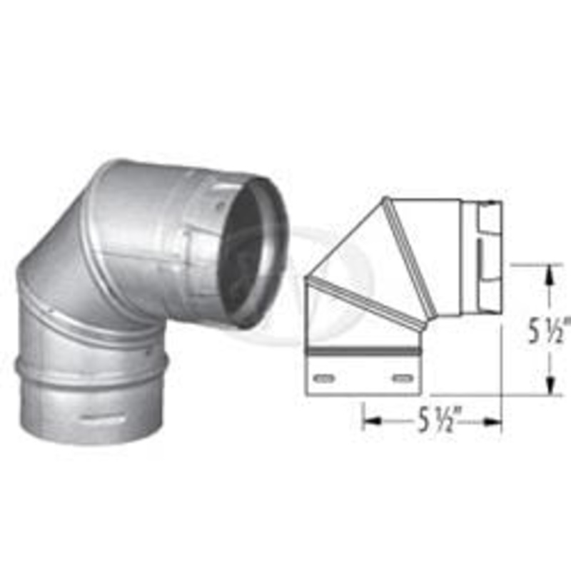 Regency Elbow - 45 - 2-4 wk lead time (Greenfire Pellet Stove)