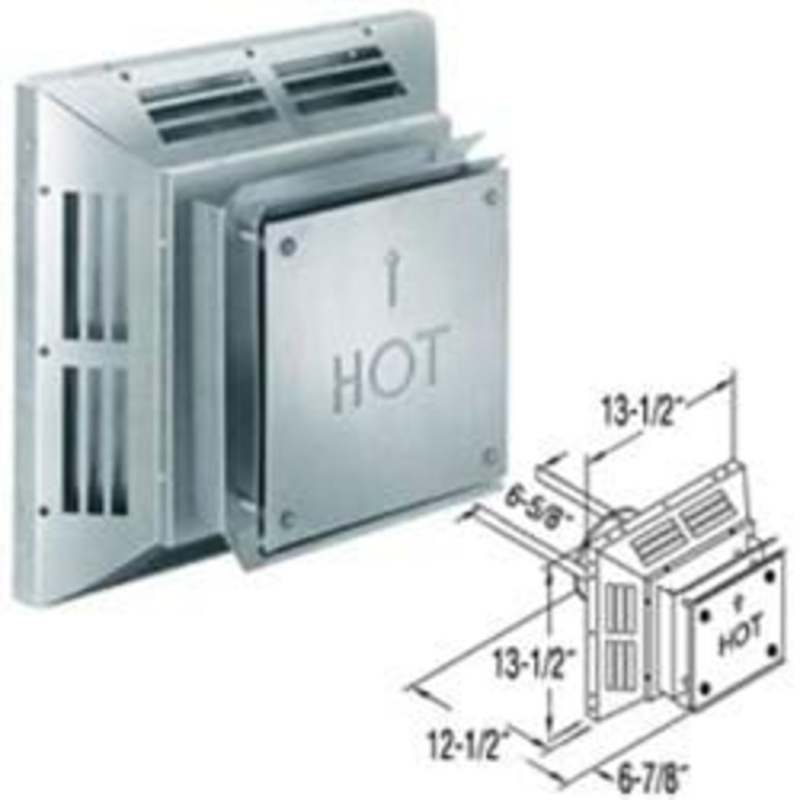 DuraVent Square Horizontal Termination Cap (Aluminum) - 46DVA-HC