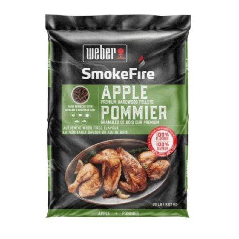 Weber SmokeFire Premium Apple Hardwood Pellets (20 lb.) - 190204