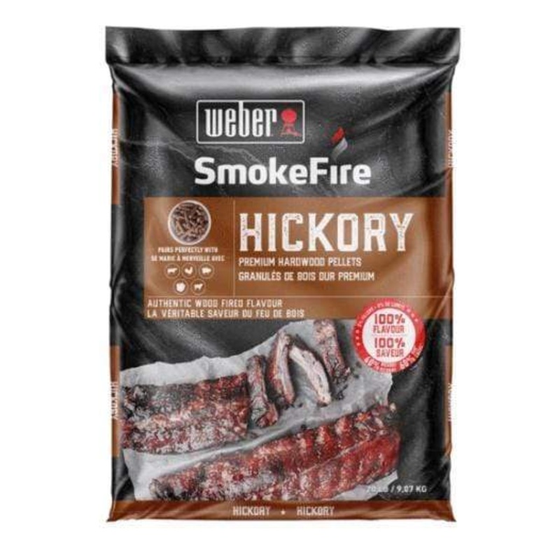 Weber SmokeFire Premium Hickory Hardwood Pellets (20 lb.) - 190202