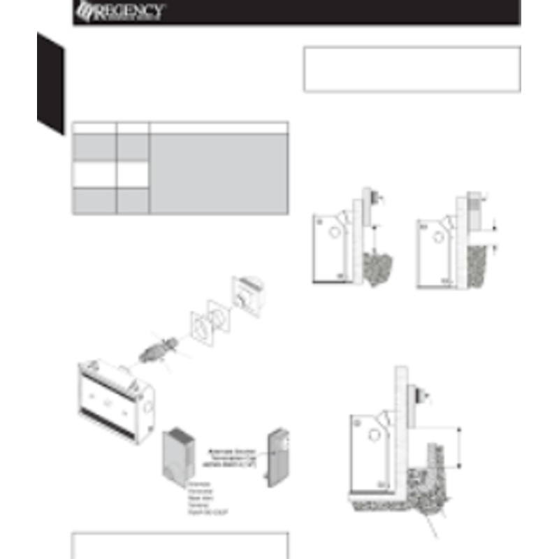 Regency AstroCap Venting 2' Horizontal Termination Flex Kit (Gas Fireplaces 4 x 6-5/8 inch) - 946-513