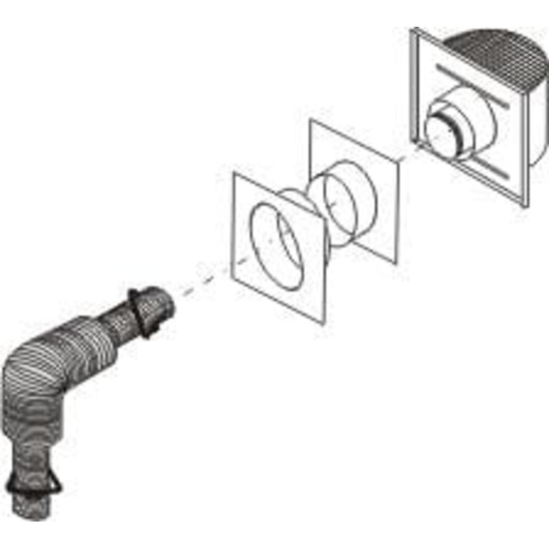 Regency AstroCap Venting 4' Horizontal Termination Flex Kit (Gas Fireplaces 5" x 8") - 946-615