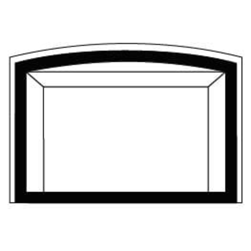 Regency Vignette Arched Metallic Black Faceplate (L/HRI3E) - 717-843