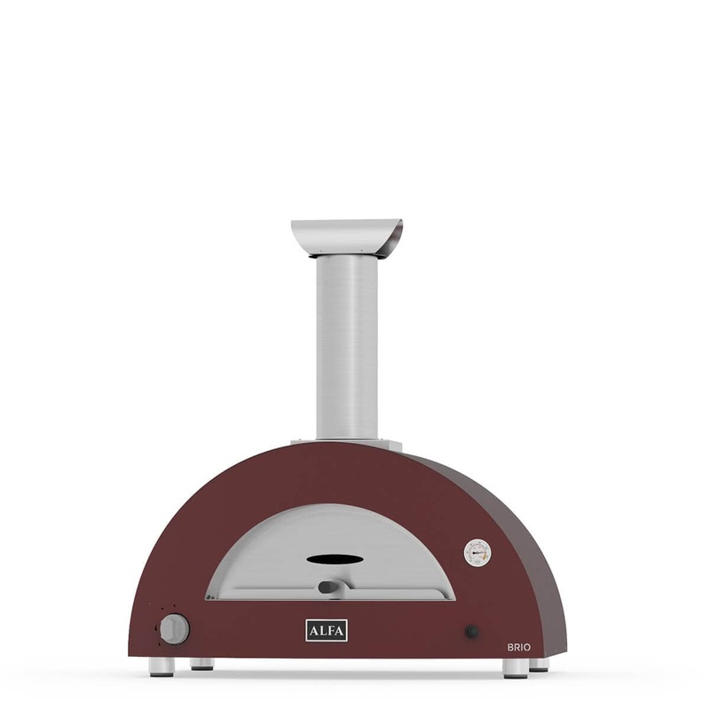 Alfa Brio Gas-Fired Pizza Oven - Antique Red (No Base)