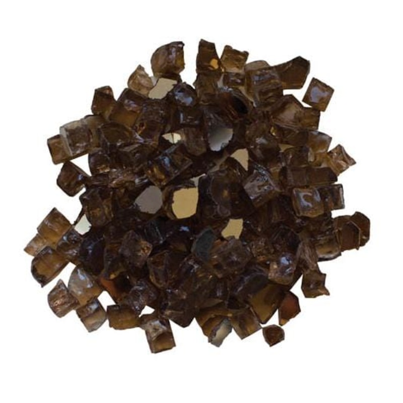 Amantii 1/4" Reflective Fireglass (Light Brown) - AMSF-GLASS-02