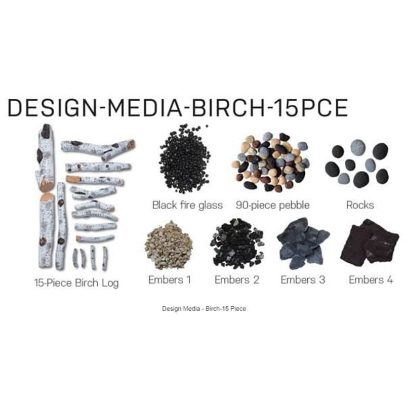 Amantii Designer Birch Media Kit - DESIGN-MEDIA-BIRCH-15PCE