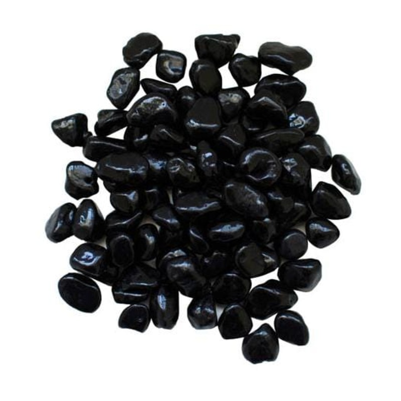 Amantii Small Bead Fireglass (Black) - AMSF-GLASS-12