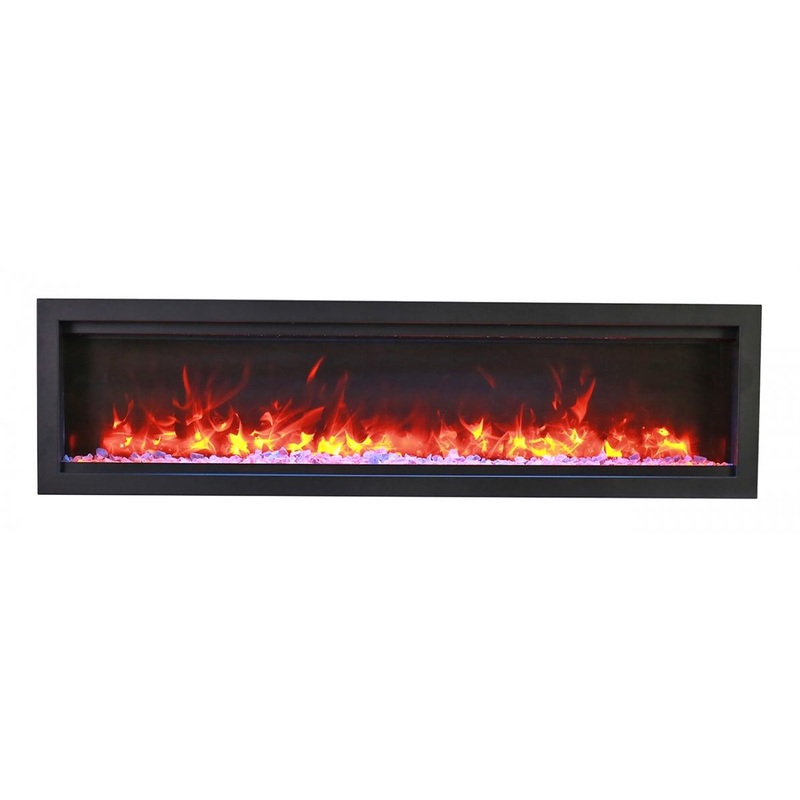 Amantii Symmetry Bespoke 60 Indoor / Outdoor Built-in Electric Fireplace
