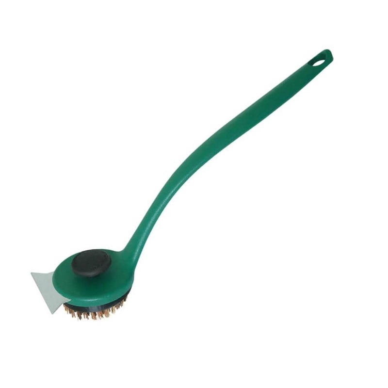 Big Green Egg SpeediClean Palmyra Bristle Long-Handle Grid Scrubber - 127129