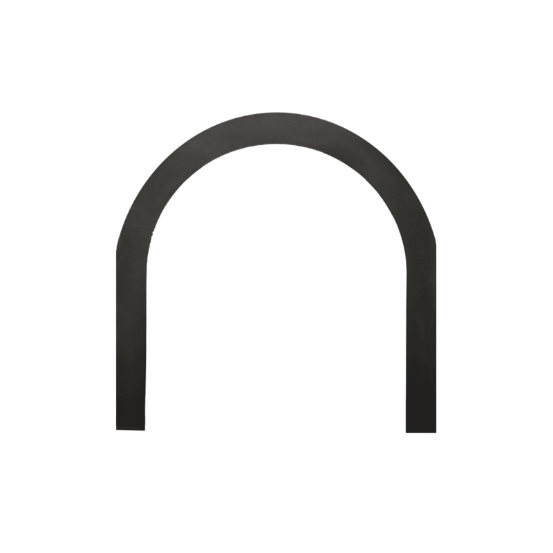 Valor Black Arched Plate (for 549 only) - 549APB