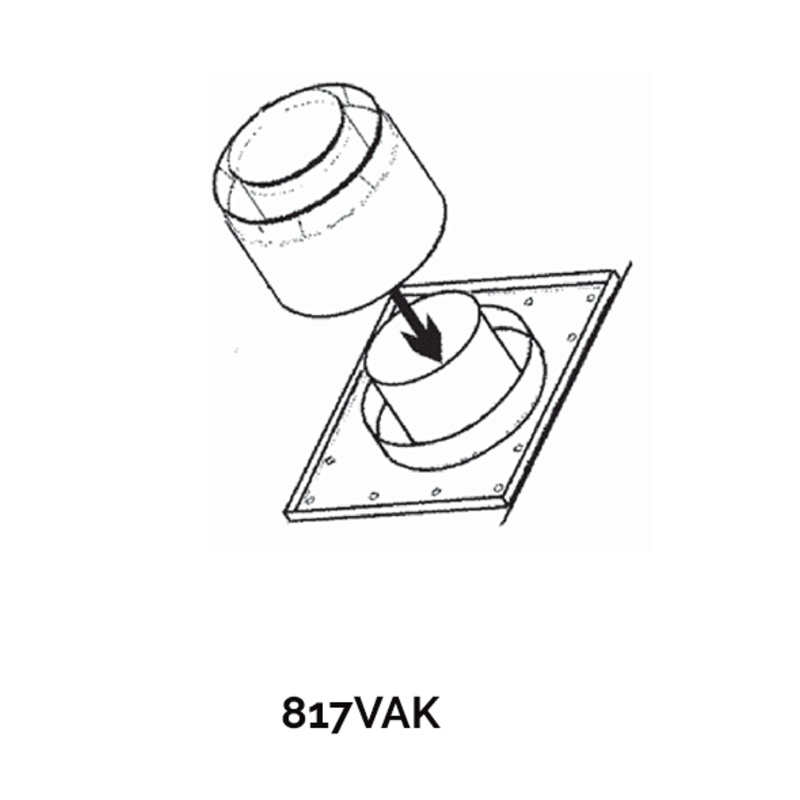 Valor Black Vent Adaptor Kit - 817VAK