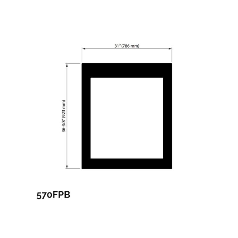 Valor Ledge Finishing Plate-Black (Portrait Series) - 570FPB