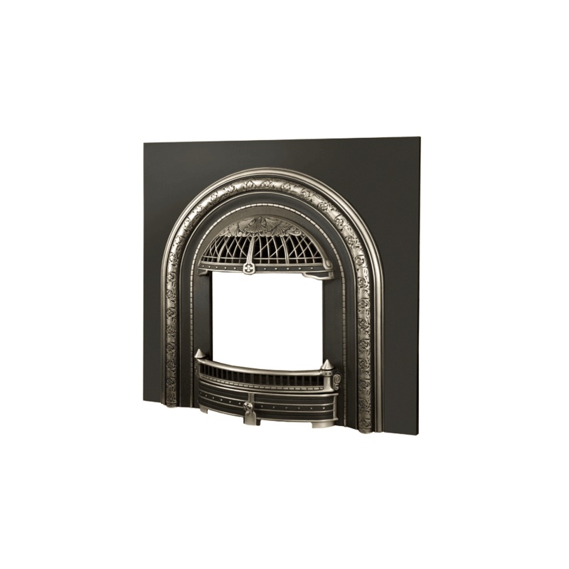 Valor Polished Windsor Arch Front w/ Cast Iron Plate (ZC Portrait Series) - 539AFPv2