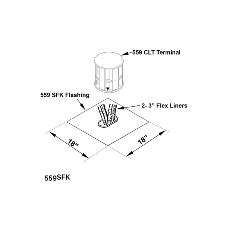 Valor Square Flashing Kit - 559SFK