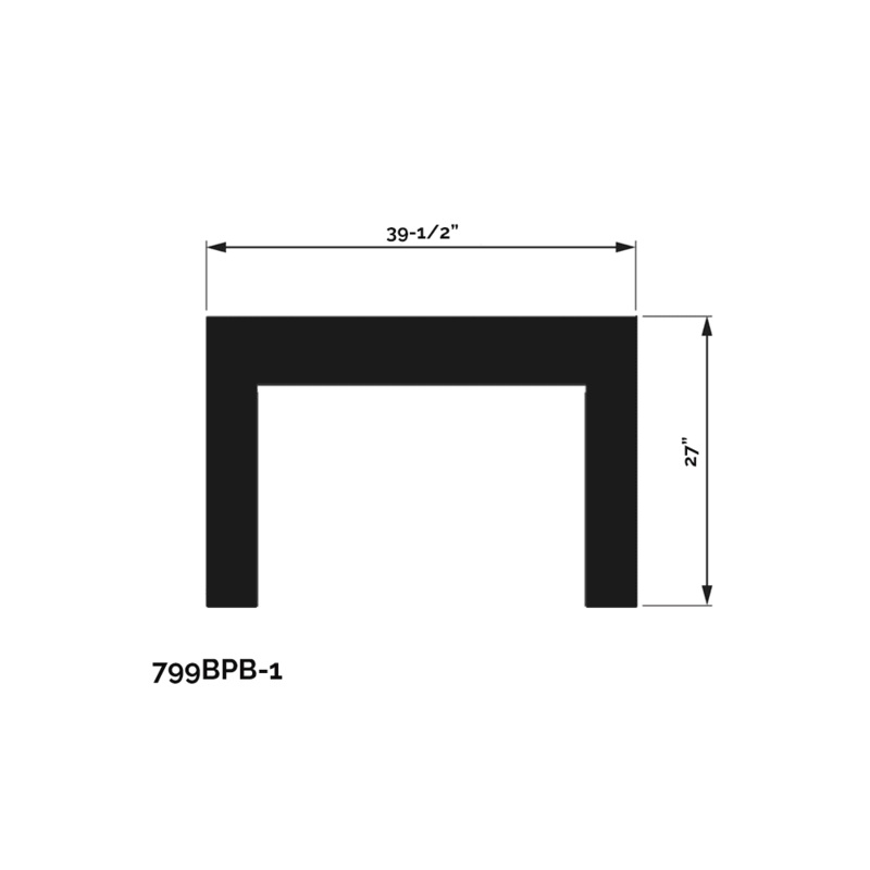Valor Black Backing Plate (G4 Series) - 799BPB-1