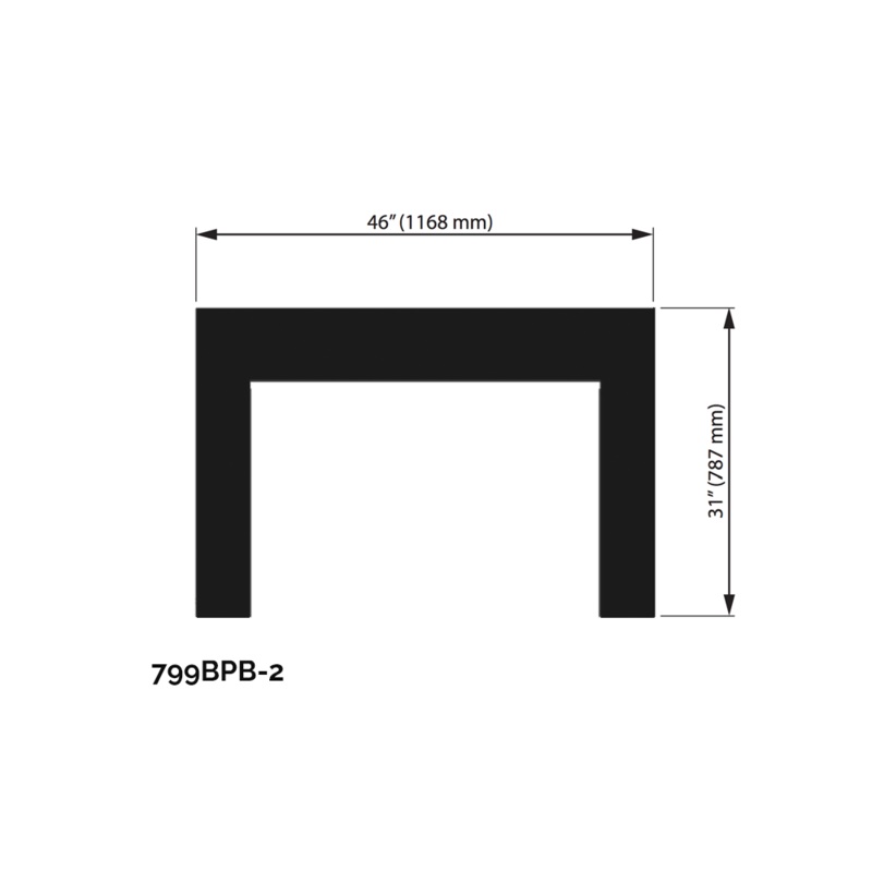 Valor Black Backing Plate (G4 Series) - 799BPB-2