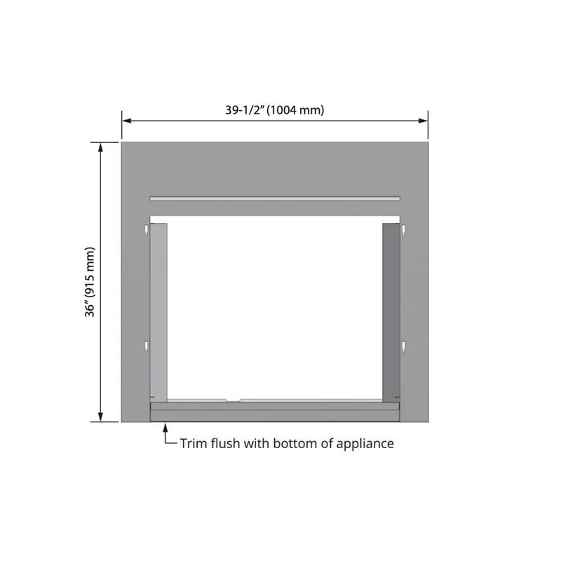 Valor Black Reduced Clearance 3-Sided Backing Plate (H3 Series) - 1036BPB-RC